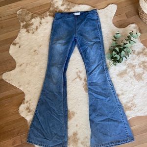 Free People Penny Pull-On Flare Jeans
